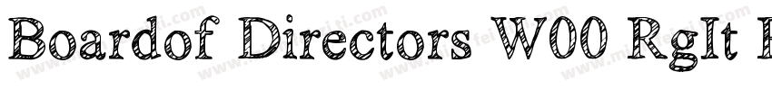 Boardof Directors W00 RgIt Regular字体转换